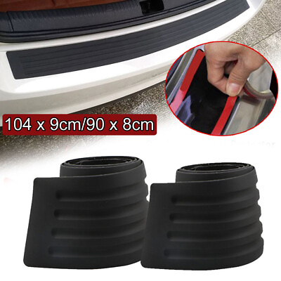 #ad #ad Car SUV Door Sill Plate Protector Universal Guard Strips Rear Bumper Accessories $18.15