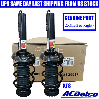 #ad Pair Genuine Front Shock Absorber Strut Assys w Electric For 13 19 Cadillac XTS $438.99