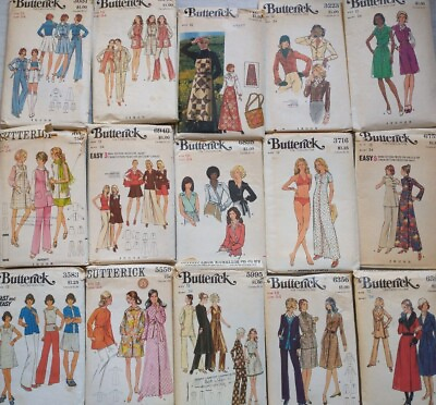 #ad Vintage Sewing Patterns 60s amp; 70s Dresses Skirts Jackets Pants U Pick Lot #36 $8.99