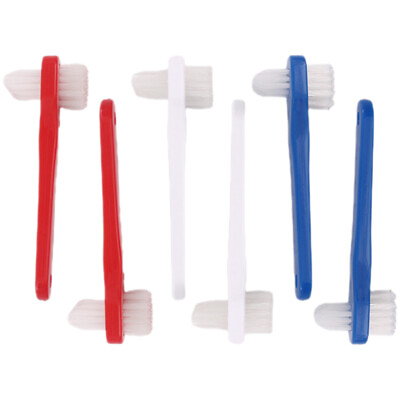 #ad 6 Pcs Aligner Cleaner Toothbrush for Braces Double Headed False Denture Sided $9.49