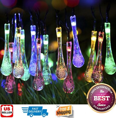 Outdoor Solar Powered 30 LED String Light Garden Patio Yard Landscape Lamp Party $11.98
