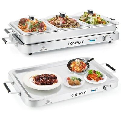 #ad 2 x 1 Electric Food Warming Serving Tray Hot Home Kitchen w Temperature Control $88.96