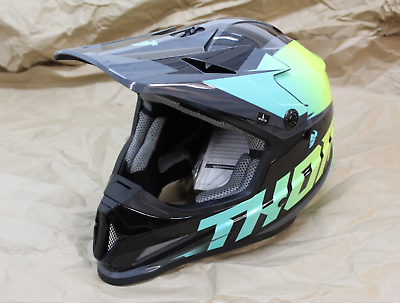 *New* Thor Sector Fader Open Face Helmet Acid Teal Large $99.99