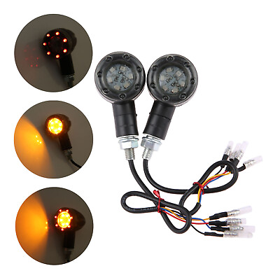 #ad 2X Motorcycle Integrated Turn Signal Lights Universal Fit All The Motorcycle $9.29