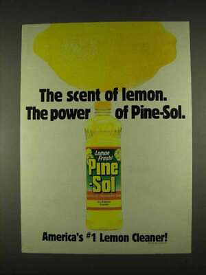 #ad #ad 1996 Pine Sol Lemon Fresh Cleaner Ad The Scent Of $19.99