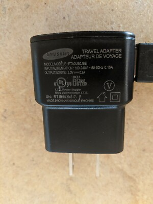 #ad #ad Samsung Power Adapter OEM Travel Plug 5V 700mA ETA0U60JBE W USB and cradle $0.99