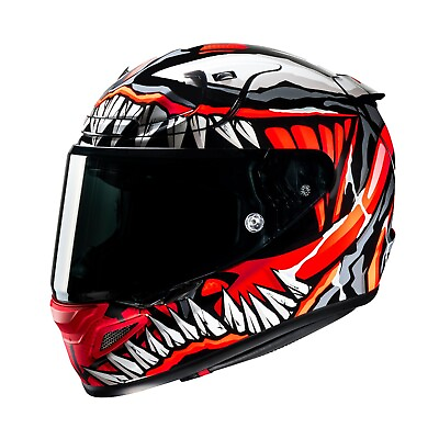 #ad HJC RPHA 12 Maximized Venom Marvel Full Face Motorcycle Helmet MC1SF Black Red GBP 559.99