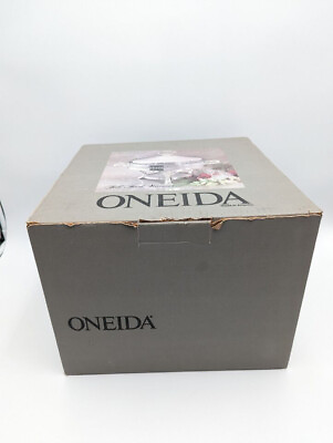 #ad Oneida Tall Food Warmer w Ovenware Glass Liner 2 Quart Silverplate NOS 1987 $59.99