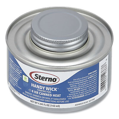 #ad sterno 10364 Handy Wick Chafing Fuel Methanol 4 Hour Burn 4.84 Oz Can $86.81