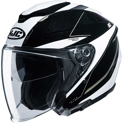 #ad #ad Open Box HJC Helmets Adult i30 Slight Motorcycle Helmet MC 9 Black White Size XL $152.99