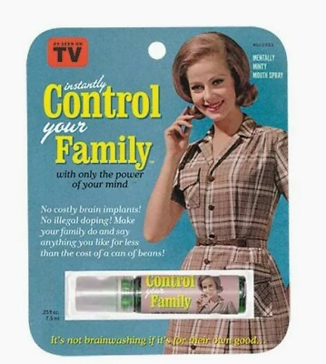 #ad #ad Instantly Control Your Family Mouth SprayBlue Q novelty.collectors item. $5.99
