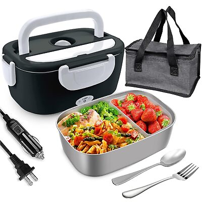 #ad Electric Lunch Box Food Heater 60W Food Warmer for Car Truck Office 1.5L Stai... $31.94