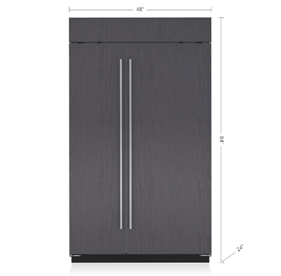 #ad Sub Zero CL4850S O 48quot; Classic Side by Side Refrigerator Freezer Panel Ready $8946.00