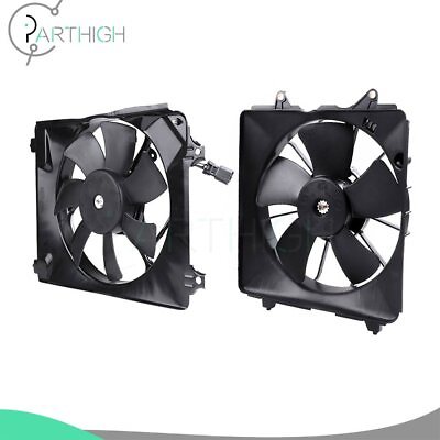 Radiator Condenser Cooling Fan Assembly Electric For 2006 2007 2011 Honda Civic $87.99