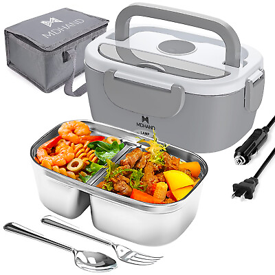 #ad #ad 1.5L Electric Heating Lunch Box Portable for Car Office Food Warmer Container US $28.99
