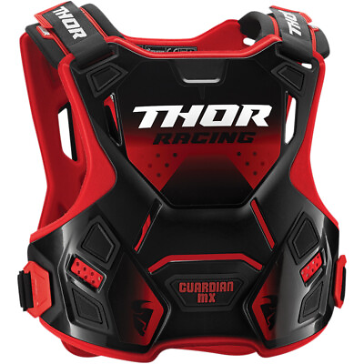 THOR MX Motocross GUARDIAN MX Chest Roost Guard Red Black MD LG $67.23