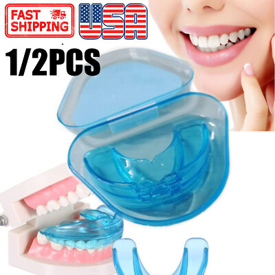 #ad Silicone Dental Mouth Guard Bruxism Guard Night Teeth Tooth Grinding Sleep Aid $11.69