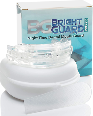#ad #ad Bright Guard 2.0 Adjustable Night Sleep Aid Bruxism Mouthpiece Mouth Guard $69.99