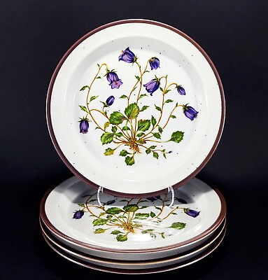 #ad #ad Hearthside Buffet Ware Salad Plates Speckled Purple Flower Japan 8 1 8quot; Set 4 $25.99