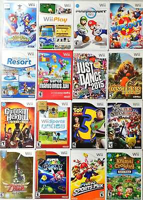 Nintendo Wii Games R Z TESTED Huge selection BULK DISCOUNTS $14.99