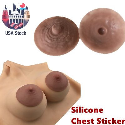 US Stock Stickers Silicone Nipples For Female Adult Fake Nipple Breast Chest $12.80