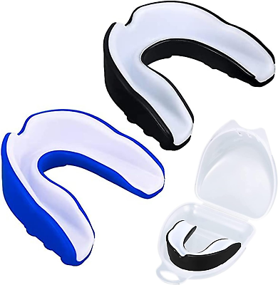 #ad 2 Pack Sports Mouth Guard for Kids and Youth Mouth Protection Athletic Mouthgu $18.99