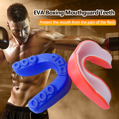 #ad #ad Professional EVA Boxing Mouthguard Teeth Sports Taekwondo Sanda MMA Mouth Guard $4.71