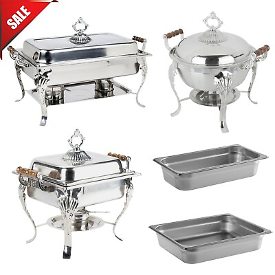 Classic Catering STAINLESS STEEL Chafer Full Chafing Dish Size Buffet Half SET $39.57