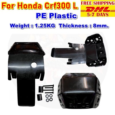 S10 Skid Plate Under Guard Engine For Honda Crf 300 L Polyethylene 1.2kg 8mm. $203.50