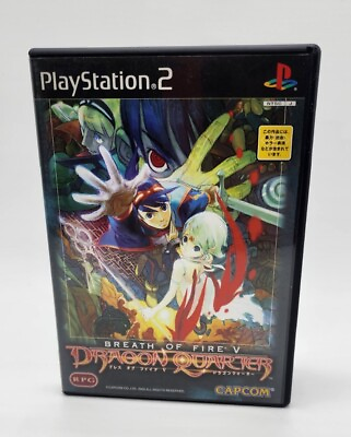 #ad Japanese Breath of Fire 5 V Dragon Quarter Japan Playstation 2 PS2 US Seller $17.99