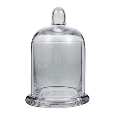 #ad Glass Bell Jar Cake Stand Food Containers Household Terrarium Candle Holders $23.92