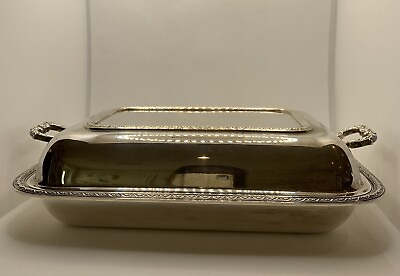 #ad #ad Chafing Warming Dish Silver Plate EPNS Al Adie Brothers Ltd England 1900#x27;s C $28.00