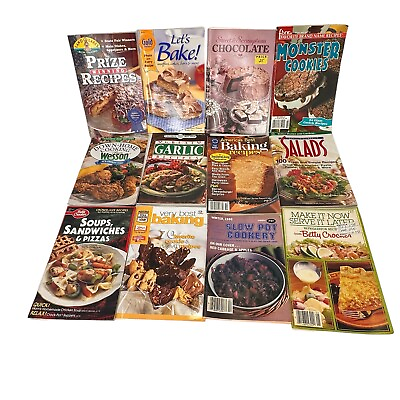 #ad Vintage Cookbook Collection Lot Betty Crocker Nestle Favorite Recipes 12 Books $10.00