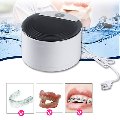 #ad SUS304 Ultrasonic Denture Cleaner Retainer Aligner Mouth Guard Cleaner Machine $35.15