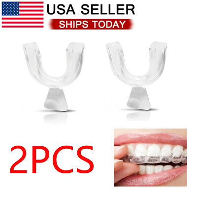 2PCS Silicone Mouth Guard Night Sleep Teeth Clenching Grinding Dental Bite US $6.30