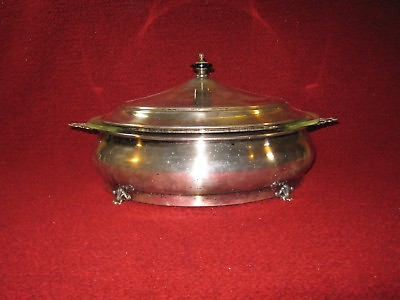 #ad #ad Vintage Antique Chafing Dish Crescent Silverware Co. Port Jervis NY 1922 1939 $49.99