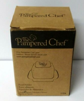 Pampered Chef Food Holder #1124 for Food Black New in Box NIB $11.69