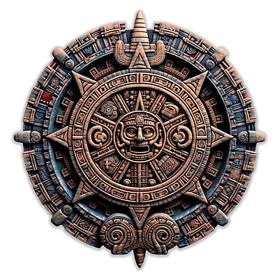#ad #ad Mayan Aztec Calendar Decal Sticker Ancient Native Decal Calendario Azteca Maya $4.99