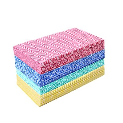 #ad 80 Pack Disposable Dish Cloths Heavy Duty Reusable Cleaning Wipes Dish Rags F... $30.88