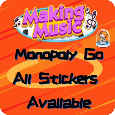 #ad #ad Monopoly Go 1 Star 5 Star Stickers⭐ ALL Available Making Music Sup Fast $3.99