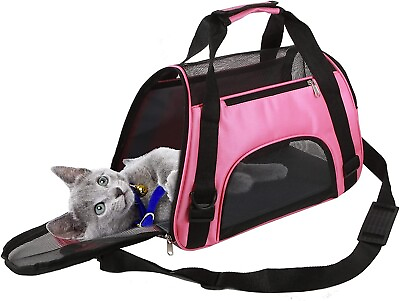 Pet Carrier Bag Cat Travel Portable Bag Home Airline Approved Duffle $18.60