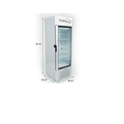 12.5 CuFt Single Glass Door Upright Display Cooler. Merchandiser Refrigerator $1362.00