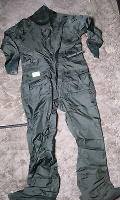 #ad 1991 Military USAF Artic Anti Exposure Flying Coverall Quick Donning CWU 16 P L $105.00
