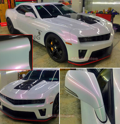 Whole Car Wrap Glossy White to Red Pearl Chameleon Vinyl Sticker 50FT x 5FT US $270.26
