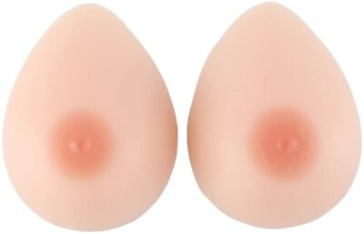 Medical Silicone Breast Forms Self adhesive Water drop Shaped 2PCS $49.99