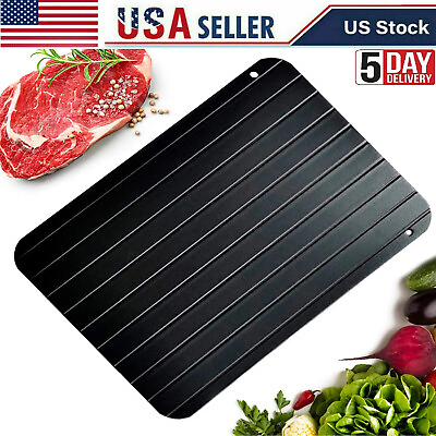 NEW Fast Defrosting Tray Rapid Thawing Board Safe Defrost Meat Frozen Food Plate $7.99