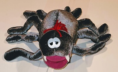 #ad Halloween Hanging Animated Plush Shaking Spider 9quot; x 9quot; x 4quot; $10.00