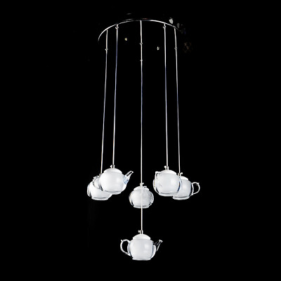 #ad Restaurant Bar Cafe Dining Room Ceiling Lamp Acrylic Teapots LED Fixture Light $46.49
