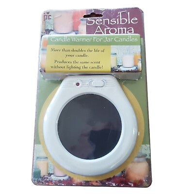 #ad Sensible Aroma Electric Candle Jar Warmer Double The Life Of Your Candle NEW $9.50