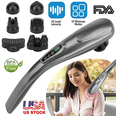 Cordless Back Massager Handheld Deep Tissue Percussion Massage for Rechargeable $34.95